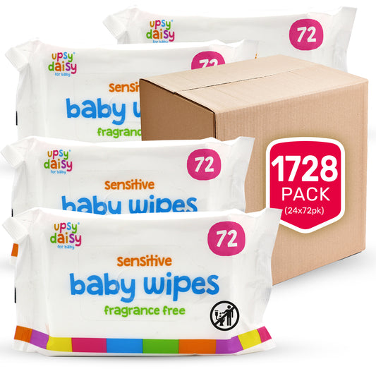 Baby Wipes Case | Sensitive Wet Wipes Bulk Multipack | 1728 Wipes