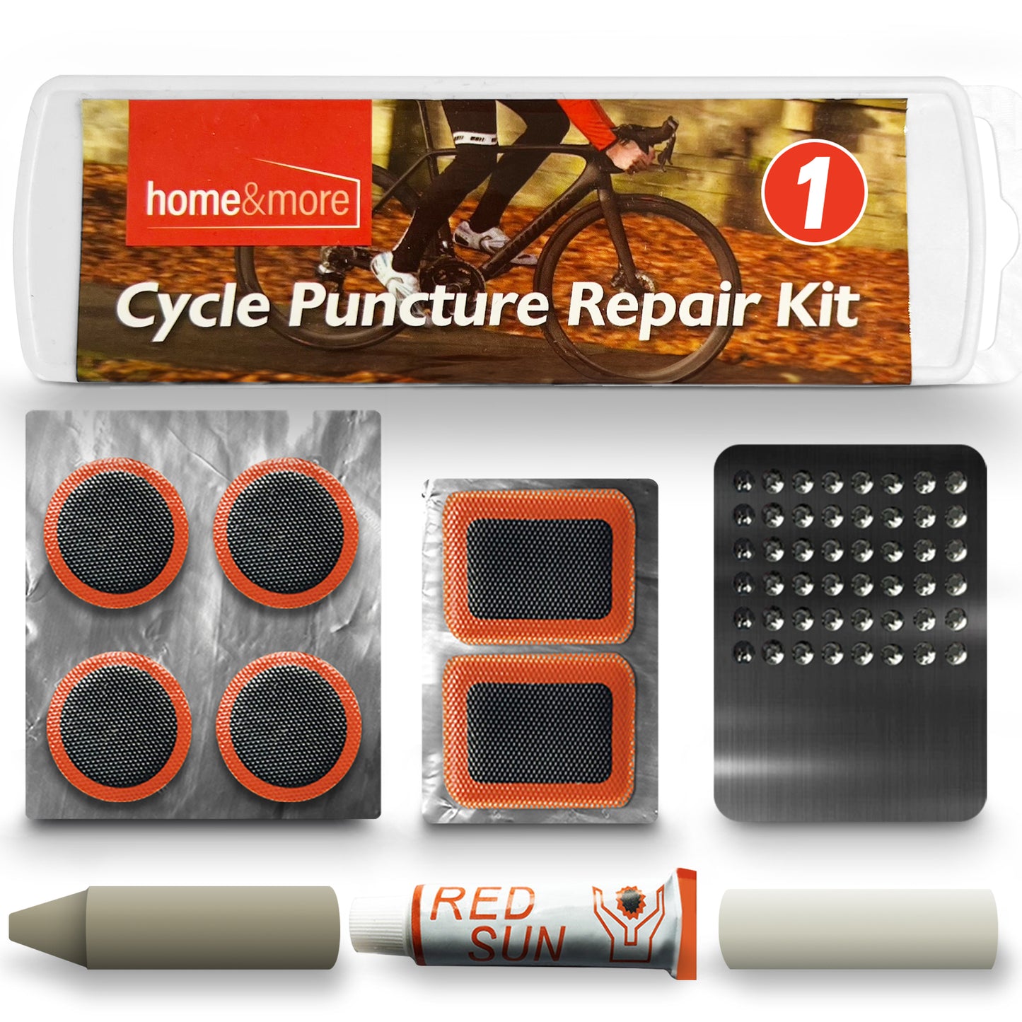 Bicycle Puncture Repair Kit | Tyre Tube Glue & Patches