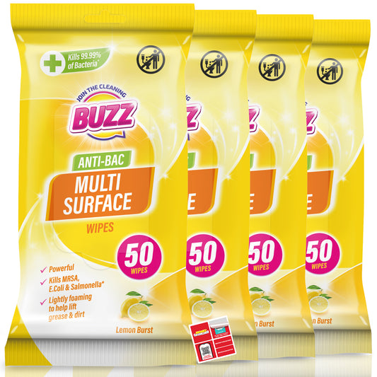 Antibac Surface Wipes Lemon Mandarin | 100 Wipes