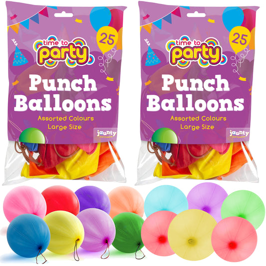 Punch Balloons Large | Party Bag Fillers Kids Birthday Toys | 15 Pack