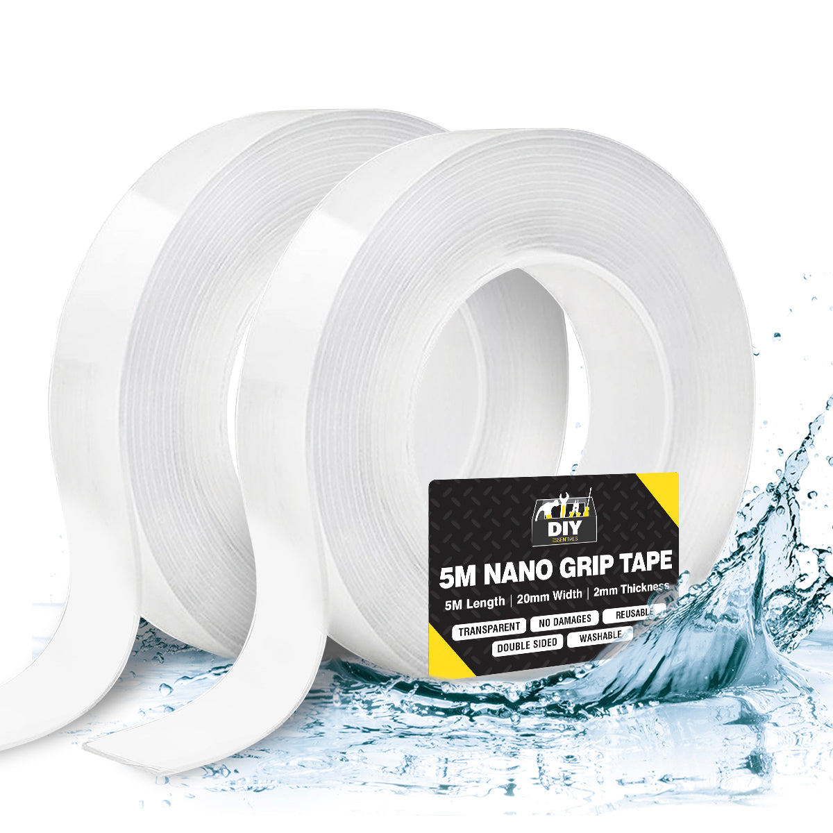 10M Nano Tape Double Sided Adhesive Reusable Removable Washable Traceless Gel