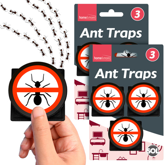 6pk Ant Trap Bait Stop Ants Killer Nest Station Insect Glue Outdoor Indoor