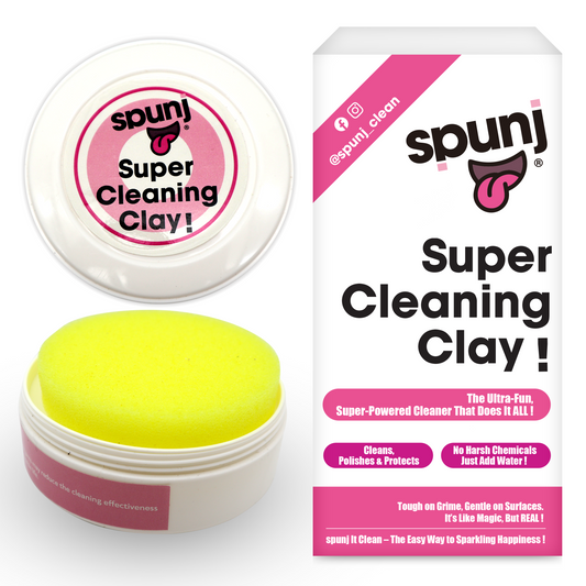 Spunj Natural Cleaning Clay Paste | All Purpose Stain Remover | 2 Pack