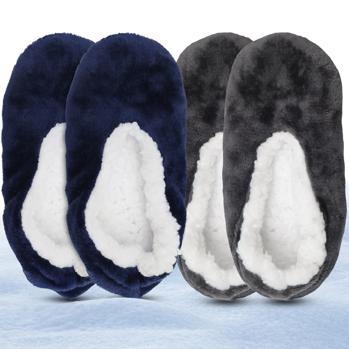 SOL Fluffy Women’s Slippers with Grippers - Super Soft Fleece Slippers for Women, 25cm - Warm and Cozy Petal Design, Soft Sole House Slippers for Comfort
