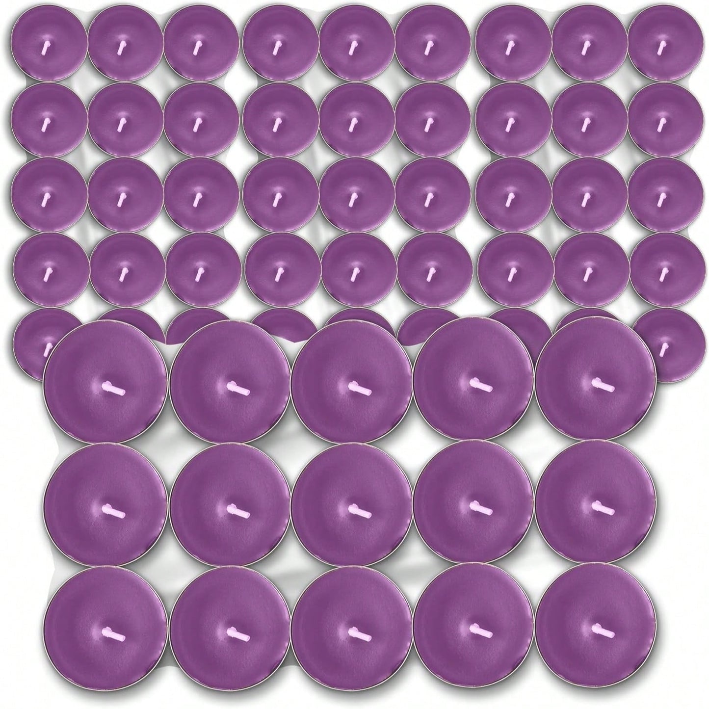 SOL 60pk Tea Light Candles Wild Lavenders – 3.5 Hour Burn Time, Scented Tea Lights Candles, Long-Lasting And Ideal Home Decor, Relaxation, Romantic Dinners, Weddings, Cosy Evenings & Special Occasion