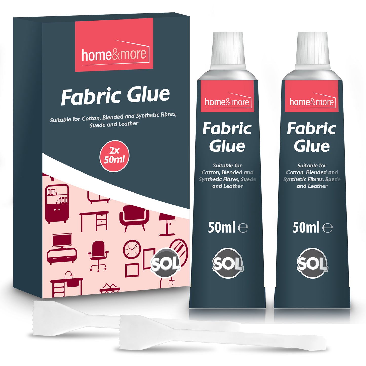 Extra Strong Fabric Glue 50ml | Washable Adhesive Repair Hemming Sewing Textile