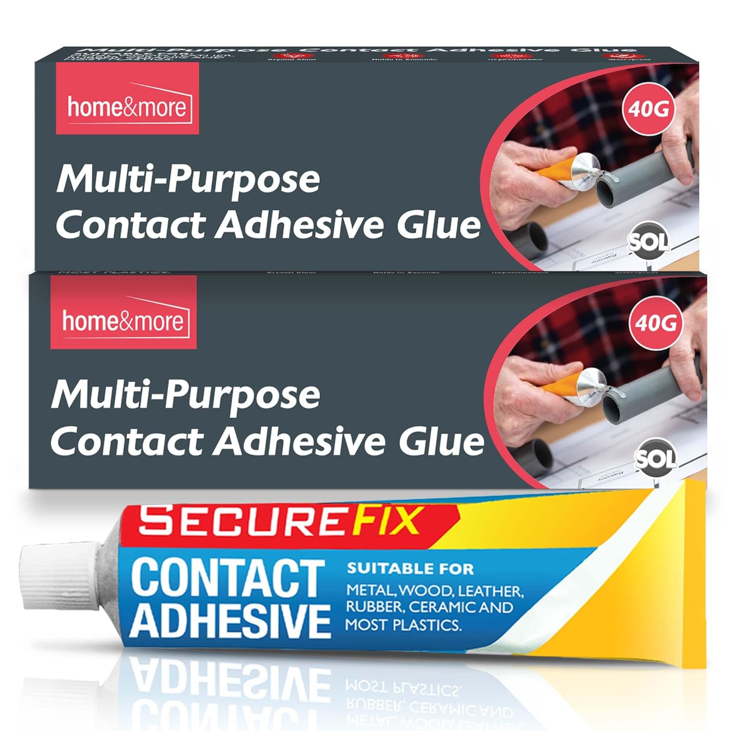 40ml Contact Adhesive Tube Glue | Multi Purpose Waterproof Shoe Leather Rubber