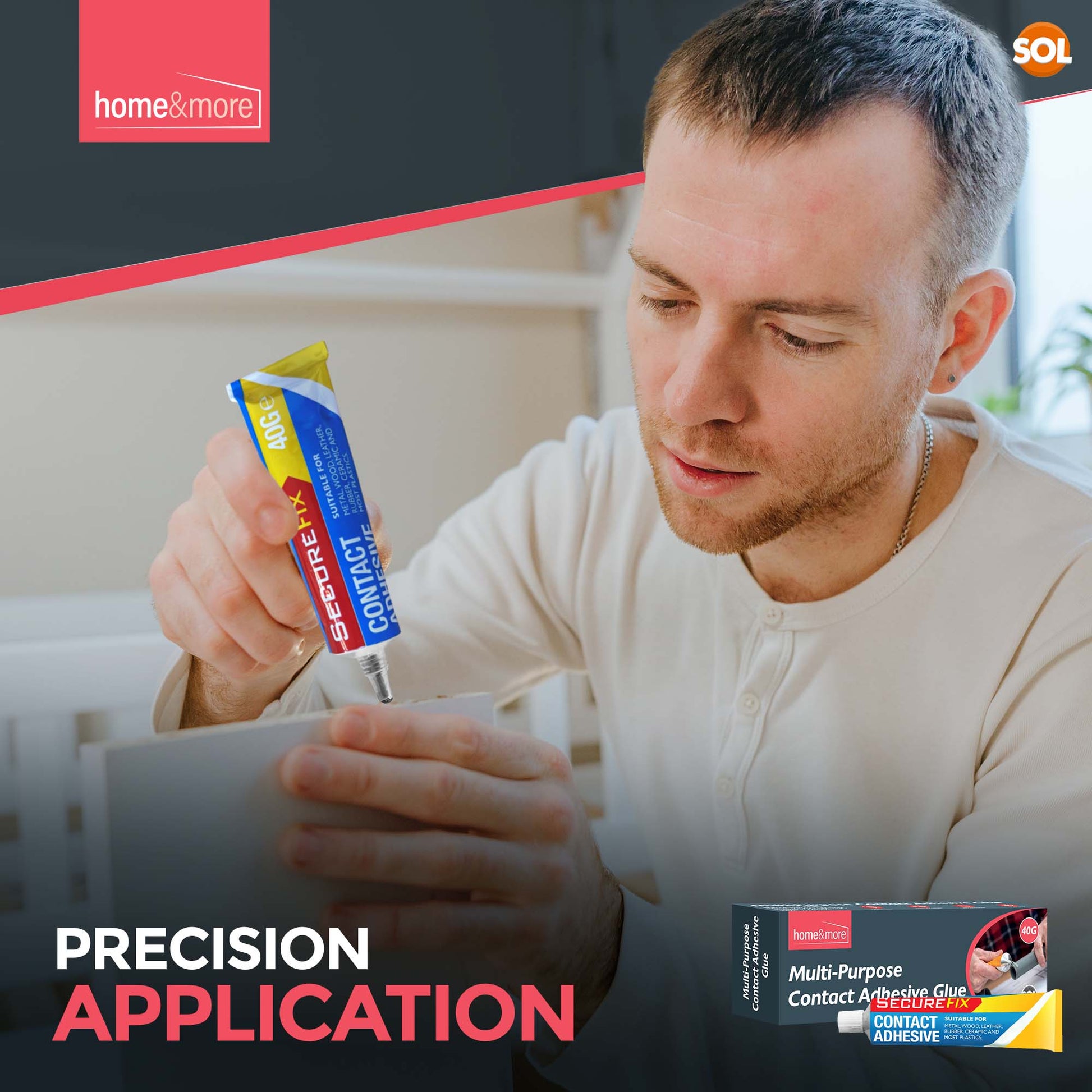 40ml Contact Adhesive Tube Glue | Multi Purpose Waterproof Shoe Leather Rubber