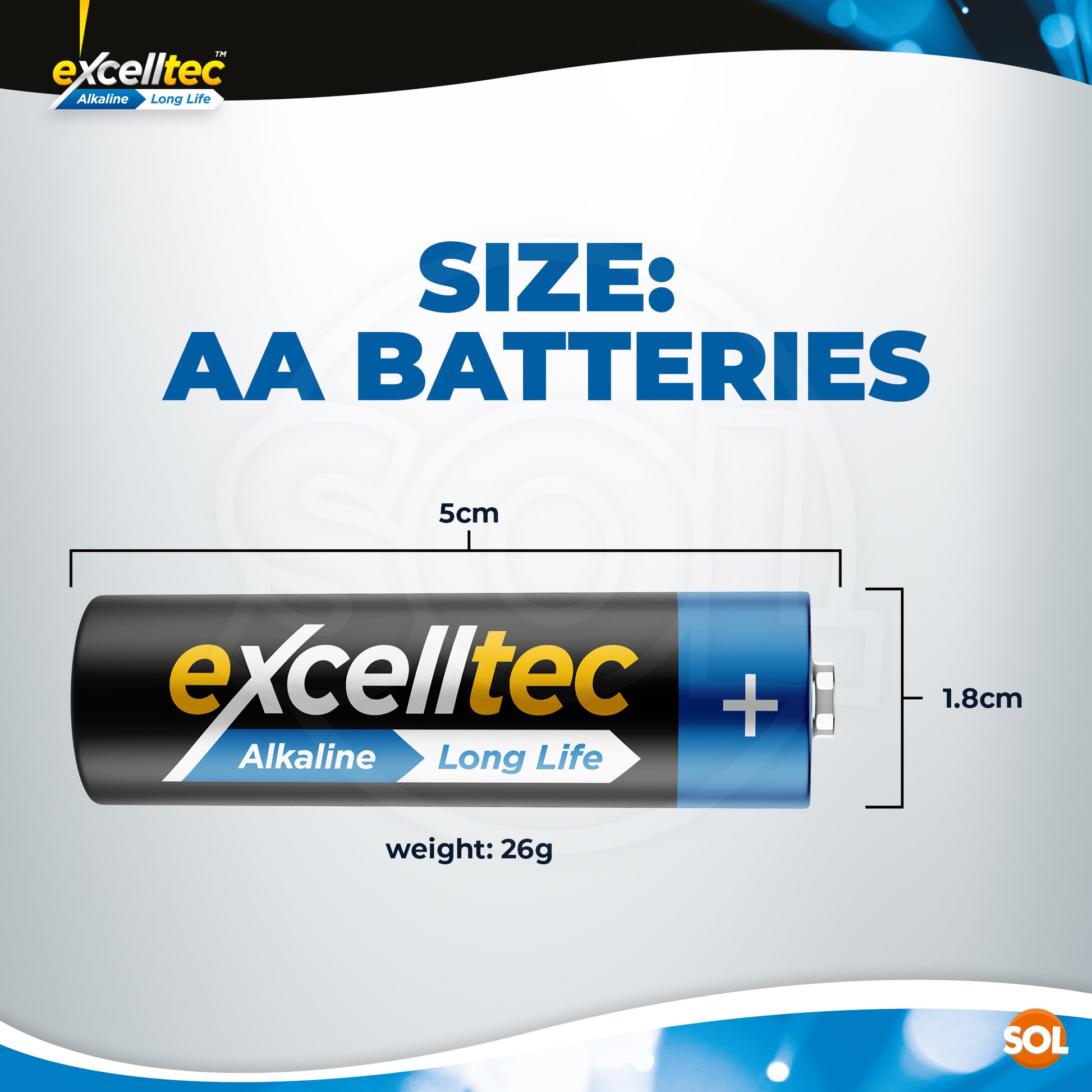 20pk Excelltec AA / AAA Batteries - Alkaline - Long Life Batteries for Everyday Devices