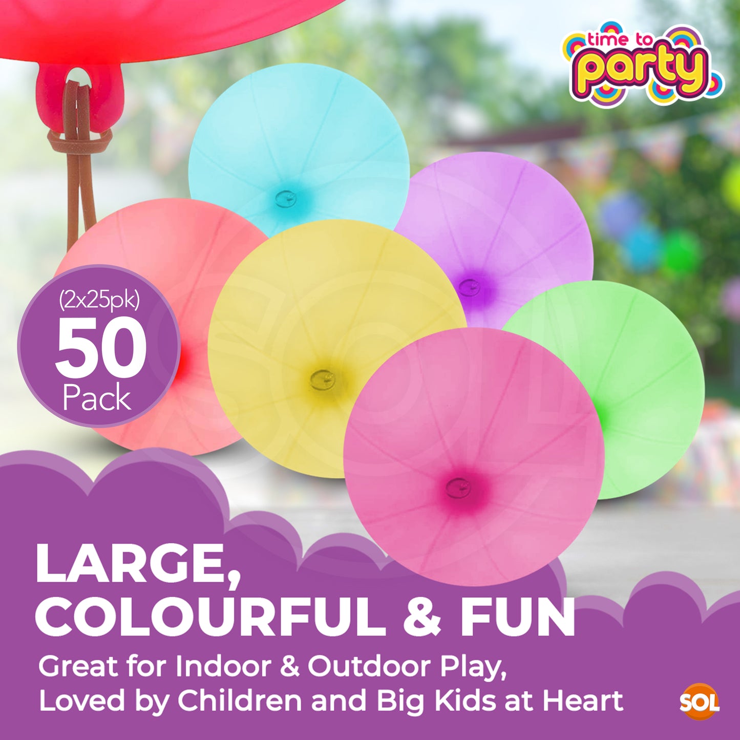 Punch Balloons Large | Party Bag Fillers Kids Birthday Toys | 15 Pack