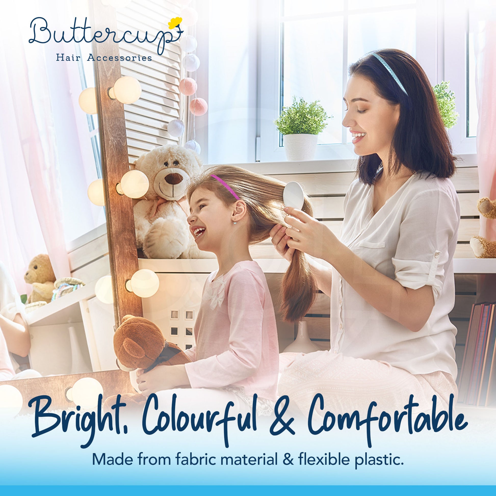 5pk - 10pk Fabric Alice Bands Durable Hair Headbands Hairband For Girls Women Ladies