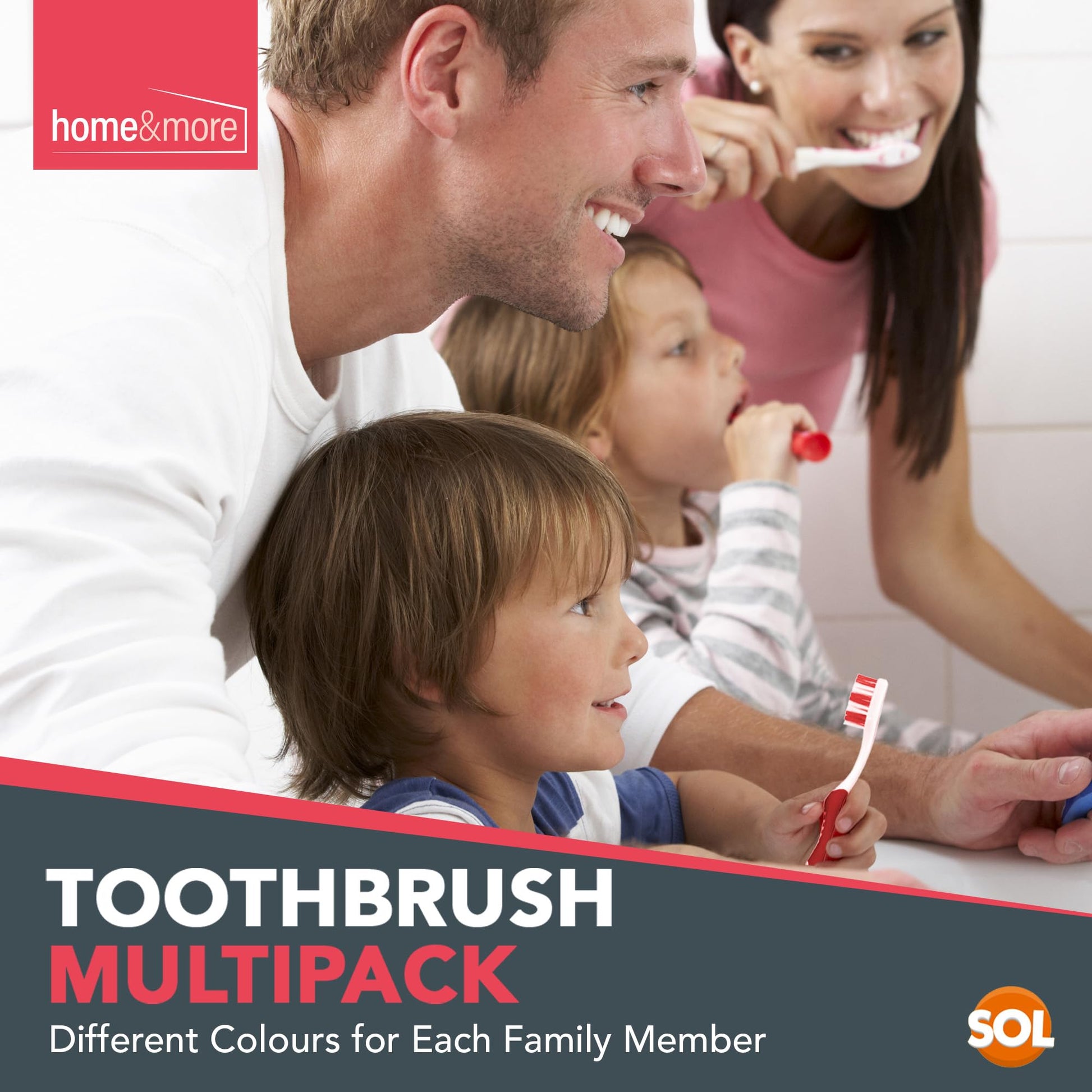8pk Toothbrushes Multipack Soft Bristles Manual Pack Dental Care Oral Hygiene