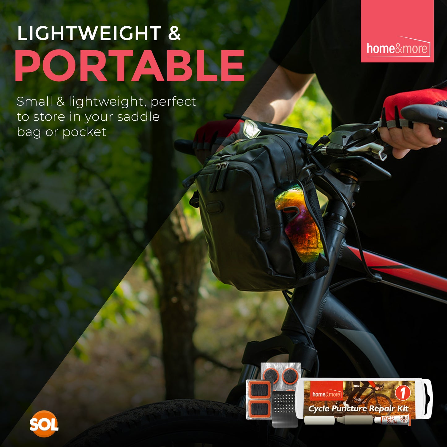 Bicycle Puncture Repair Kit | Tyre Tube Glue & Patches