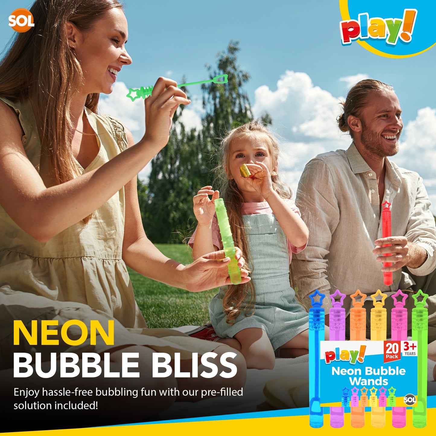 Kids Party Bag Bubbles Mini Wands 8cm | Bubble Tubes | 20 Pack