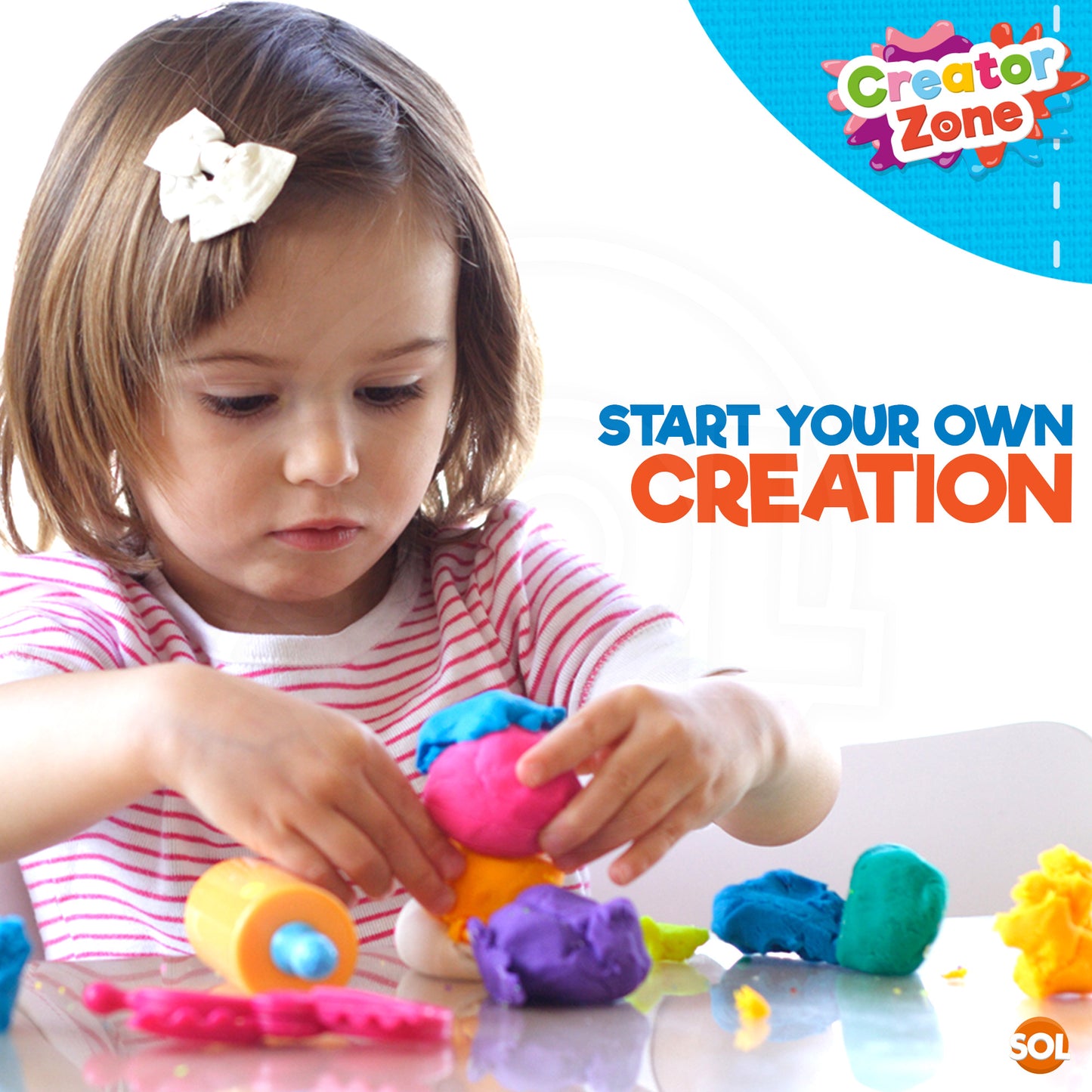 32-64pk Kids Modelling Clay Set 16 Colour Plasticine Putty Strips Children Craft