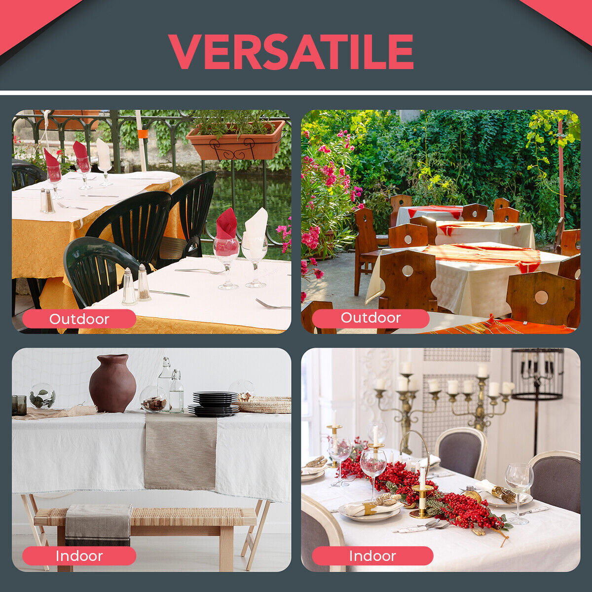 Table Cloth Clips | Metal Stainless Steel Picnic Clamps Pegs | 16 Pack