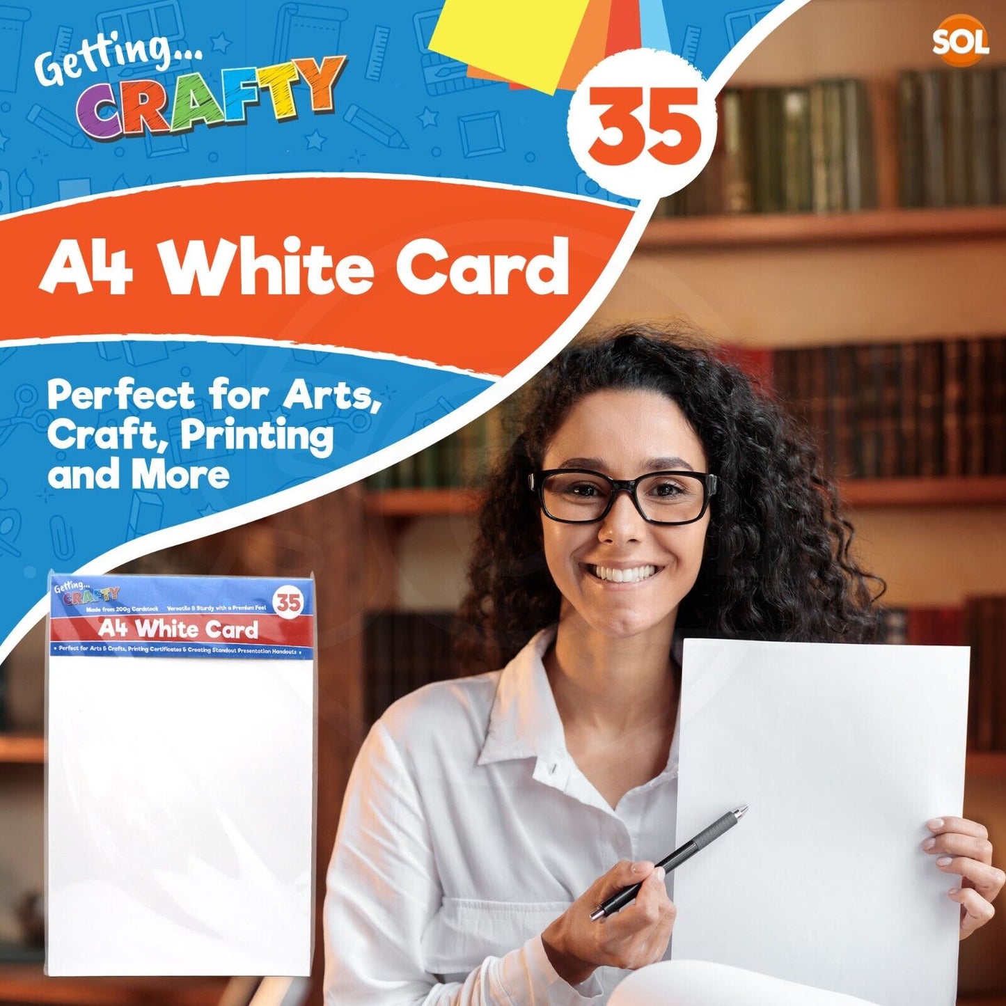 35-490 X A4 White Card 200GSM Thick Stock Paper Printer Sheets Card Making Craft