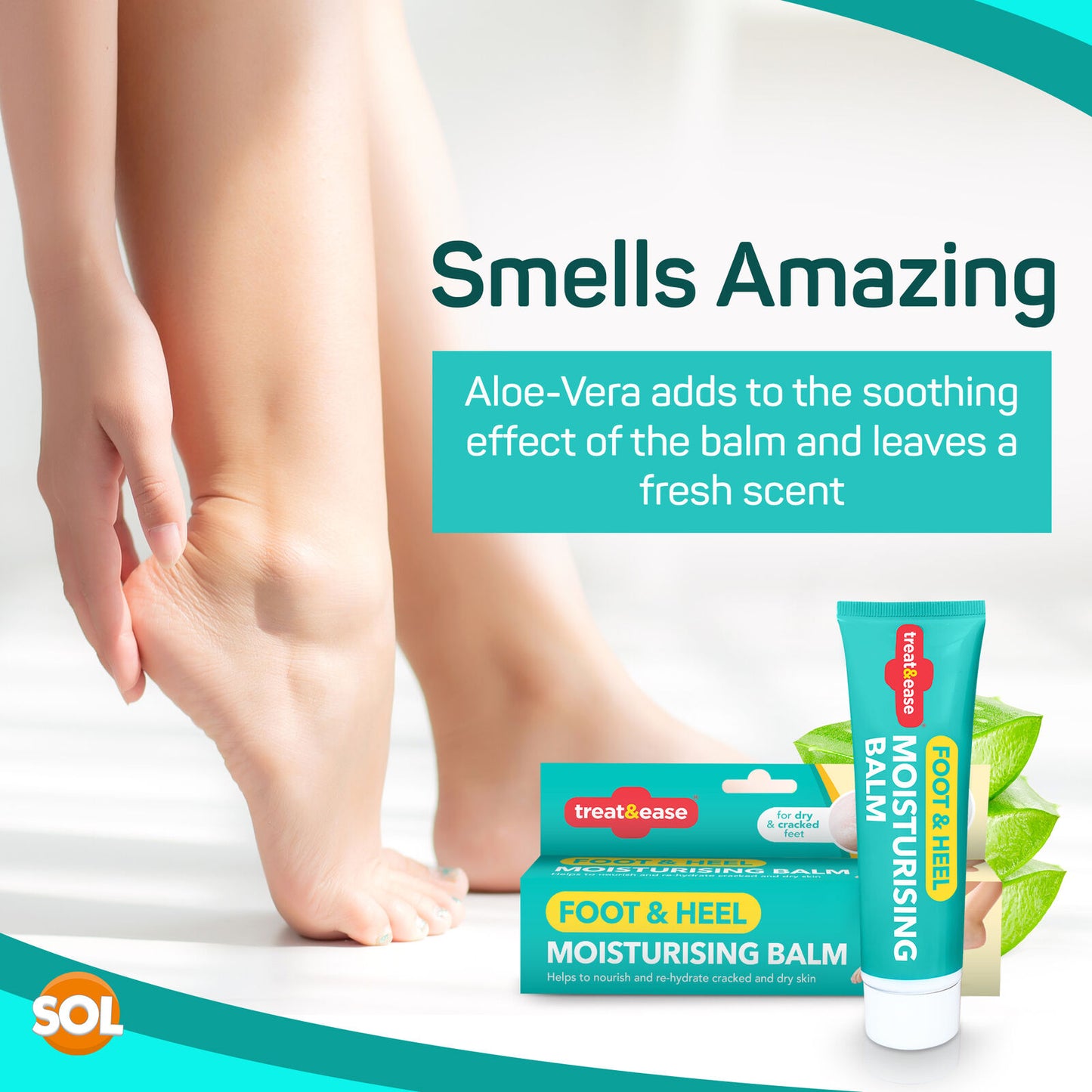 Foot Heel Balm Dry Cracked Skin Repair Cream Soothing | 2 Pack