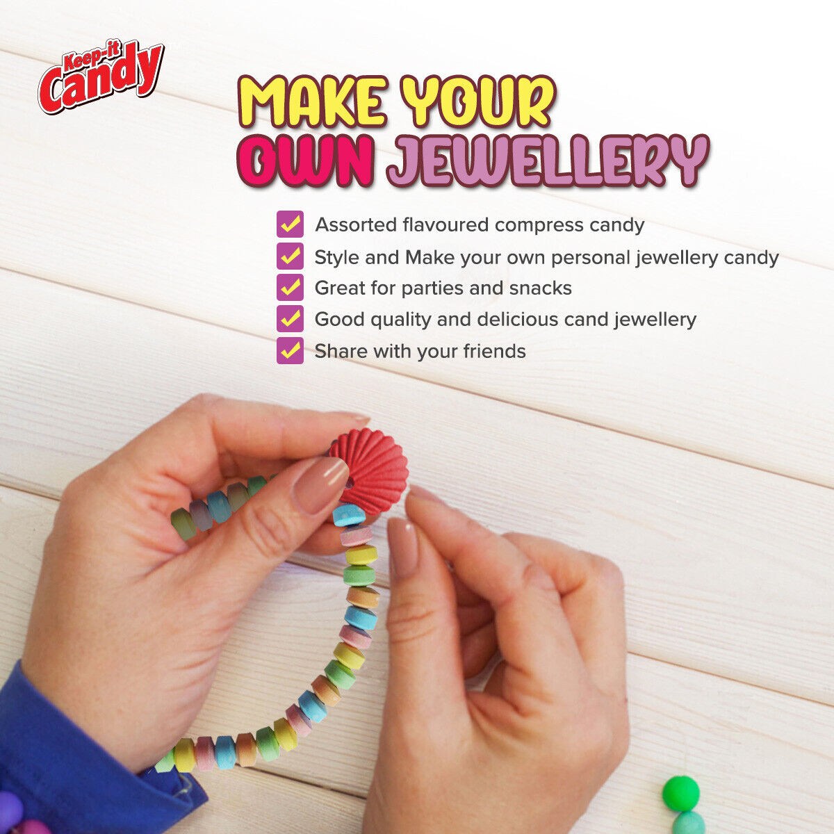 Candy Jewellery Kit 80g – Make Your Own Necklaces