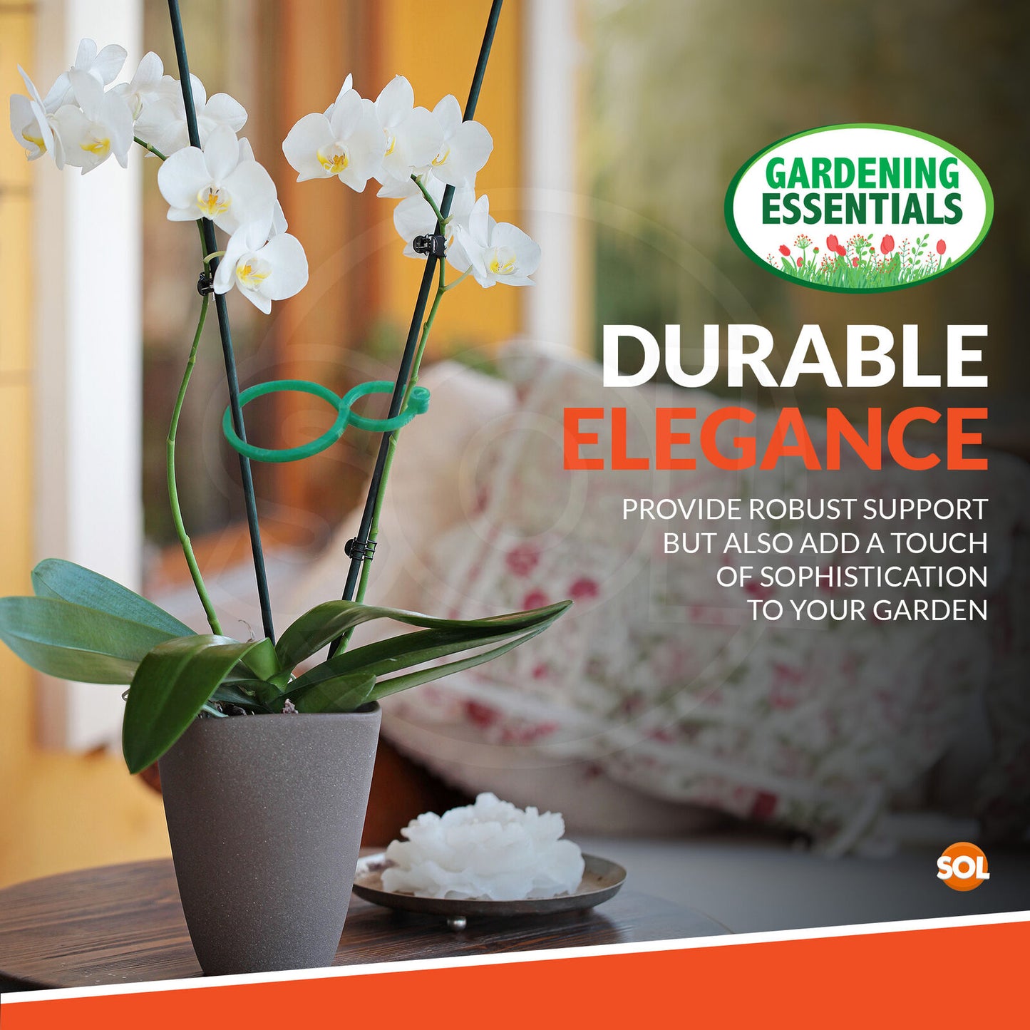 Garden Plant Rings | Flexible Greenhouse Support Clips | 80 Pack