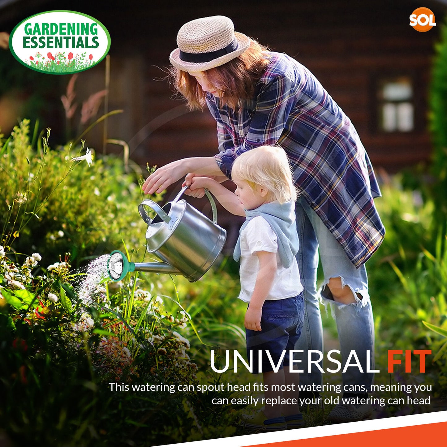 Universal Watering Can Rose Head | Rubber Sprayer | 2 Pack