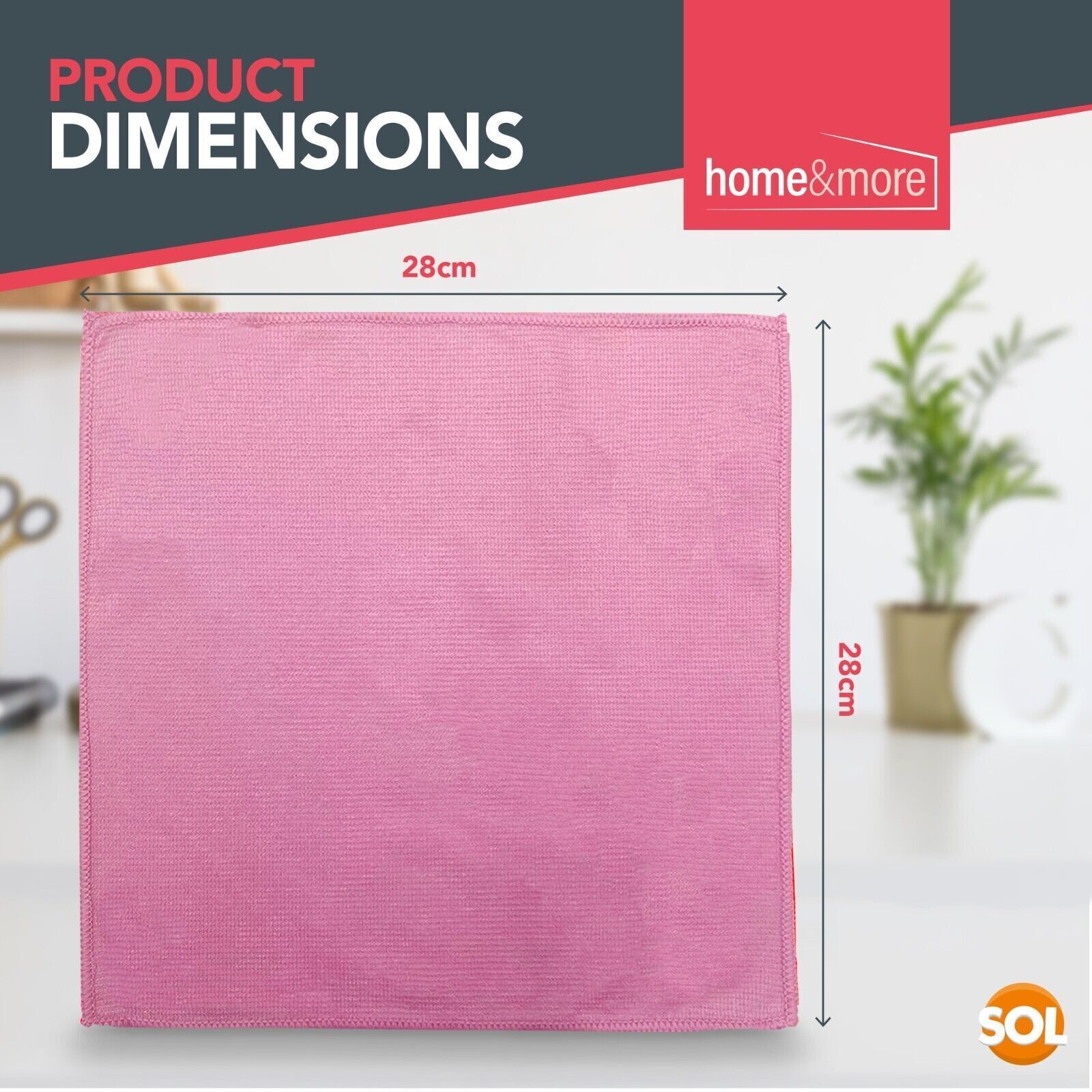 20-60pk Microfiber Cleaning Cloths Lint Free Microfibre Kitchen Polishing Towel