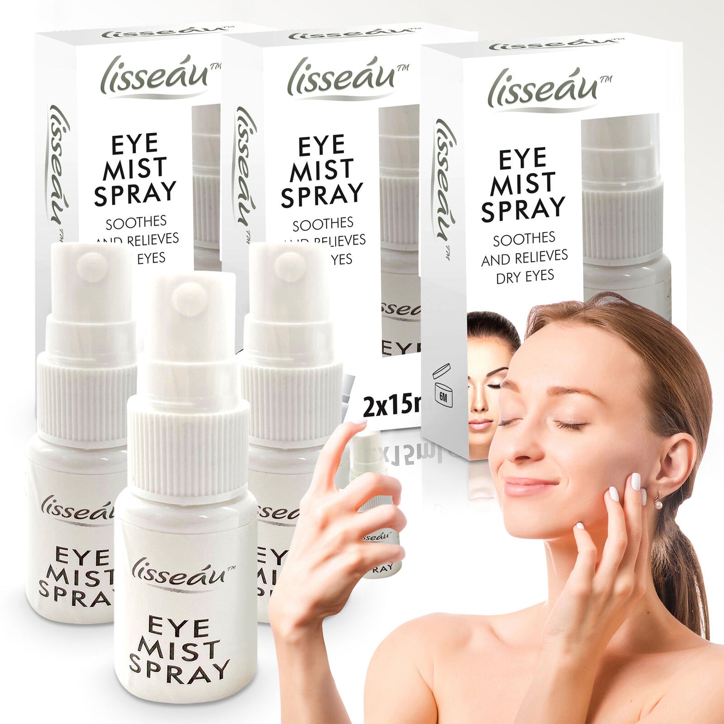 Dry Eye Spray 15ml | Hydrating Mist for Irritated Eyelids | 6 Pack