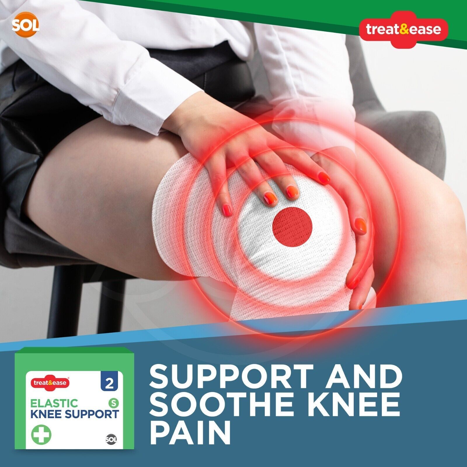 2-4PK Elastic Knee Support Bandage Compression Sleeve Wrap Pair For Pain Relief