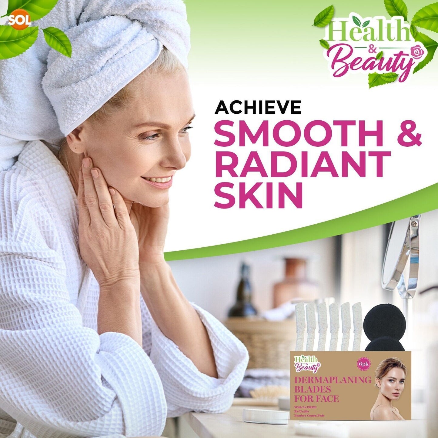 Dermaplaning Blades for Face | Eyebrow Razor | 6 Pack