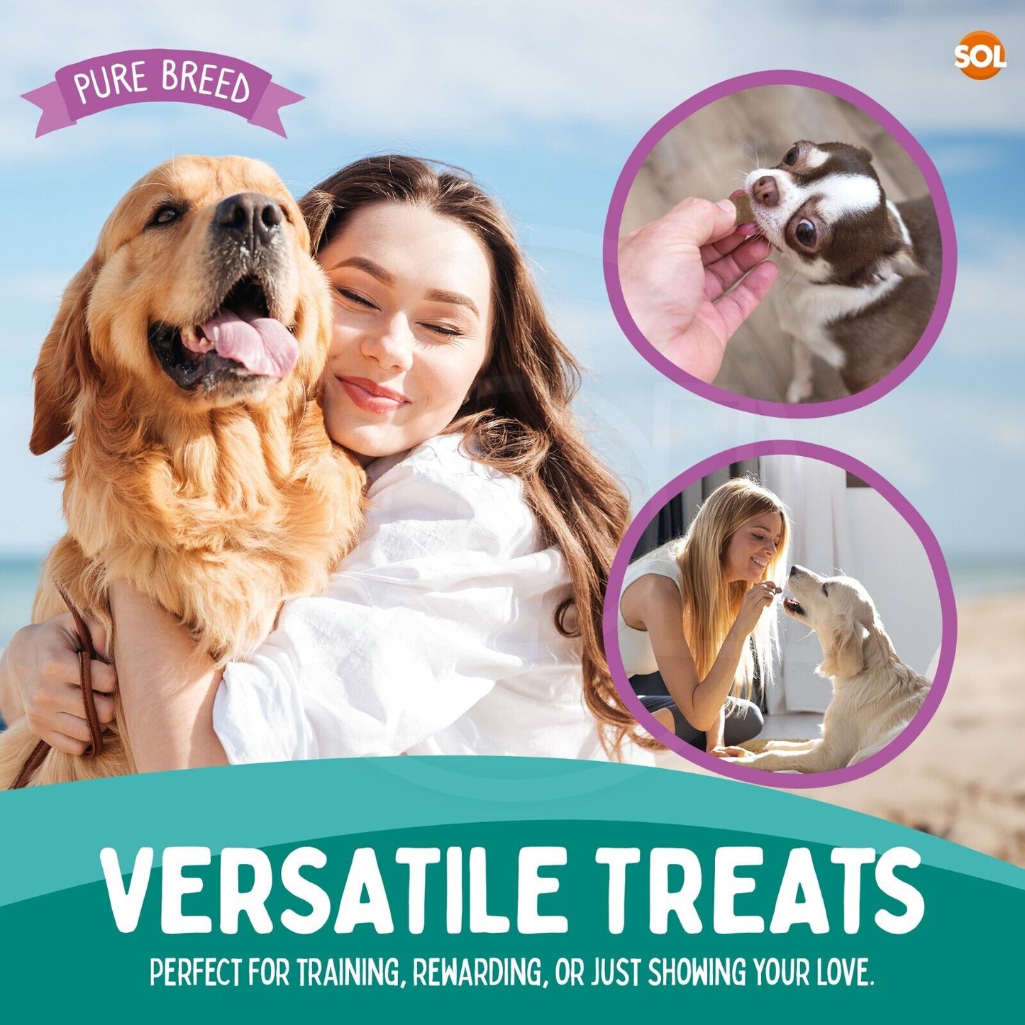 Chicken Bites Dog Training Treats Duck & Beef | 100g