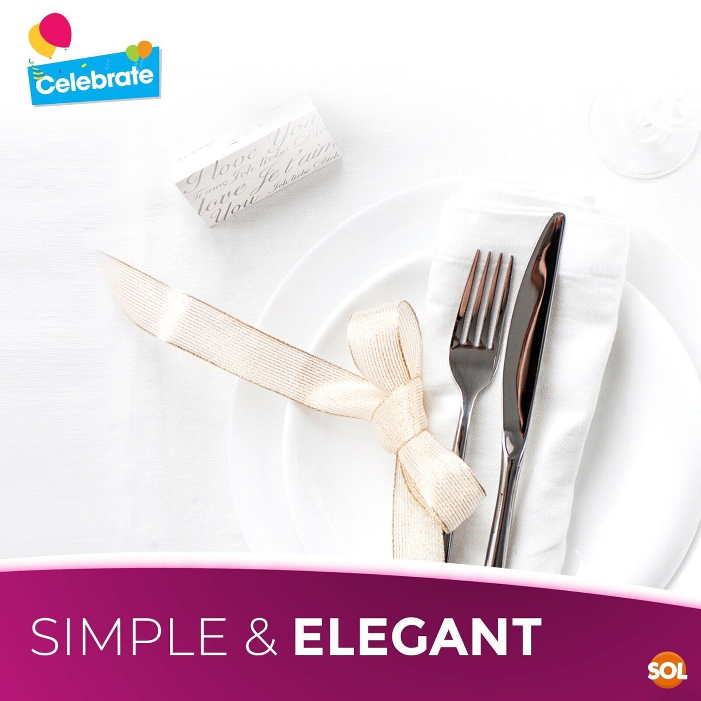 White Plastic Square Table Covers 121x121cm | Disposable Wipe Clean Party Cloth | 6 Pack