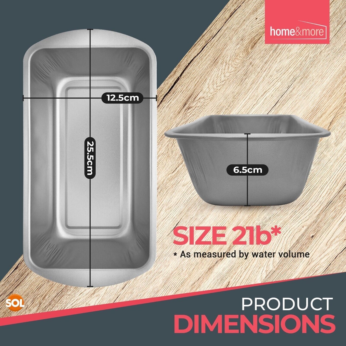 Loaf Tin Set 21x11x6.4 CM | Bread & Cake Baking Pan | 4 Pack