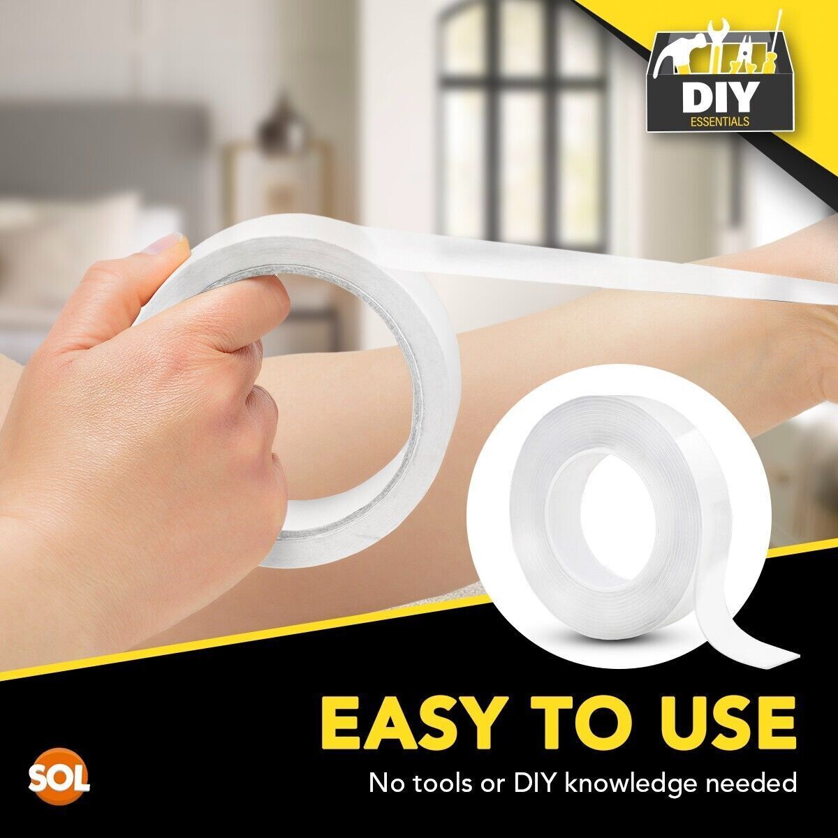 10M Nano Tape Double Sided Adhesive Reusable Removable Washable Traceless Gel