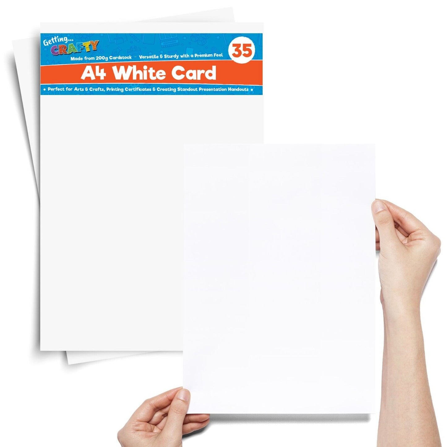 35-490 X A4 White Card 200GSM Thick Stock Paper Printer Sheets Card Making Craft