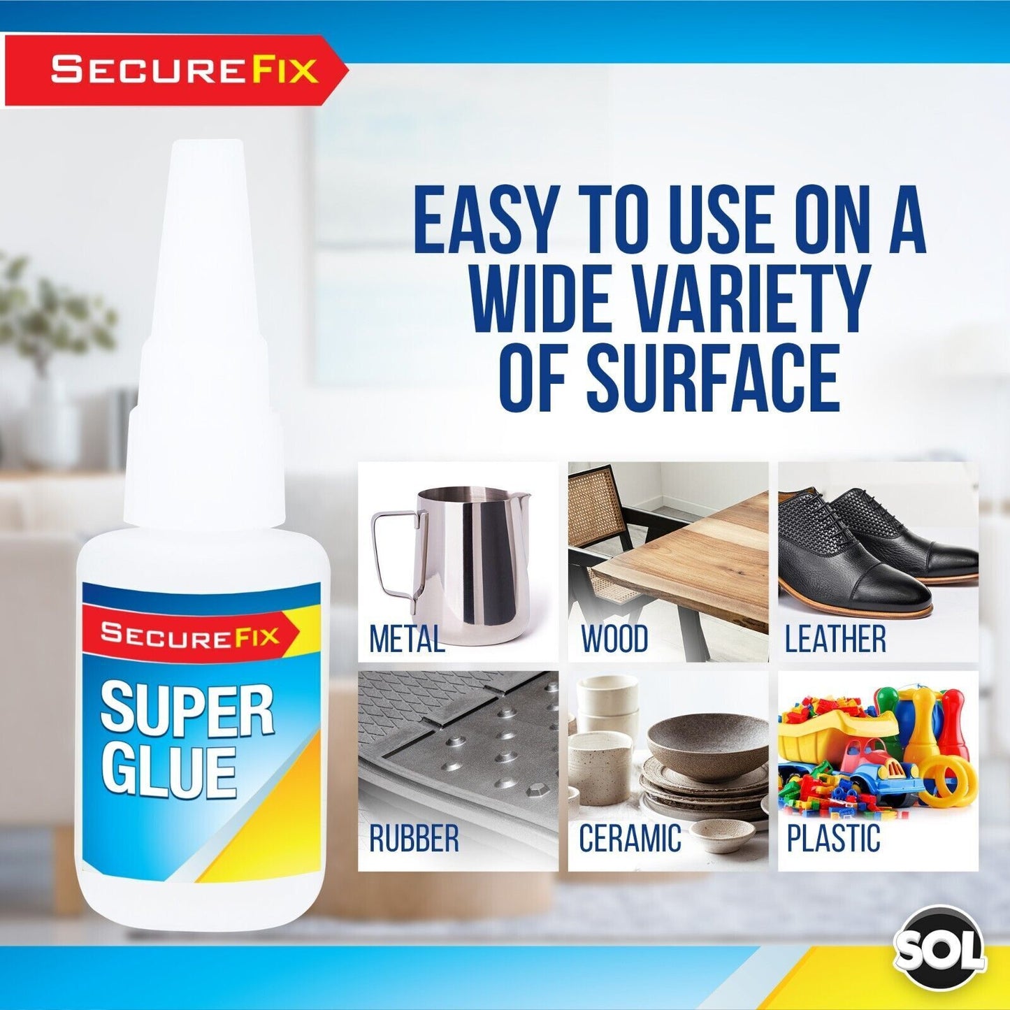 Super Glue Extra Strong Bond 20g | Premium Adhesive Plastic Rubber Leather Wood