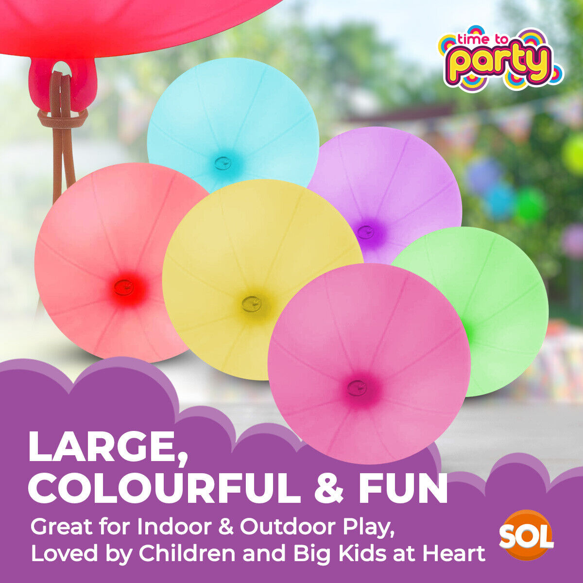 Large Punch Balloons | Party Bag Fillers | Children’s Birthday Loot Toys | 15 Pack