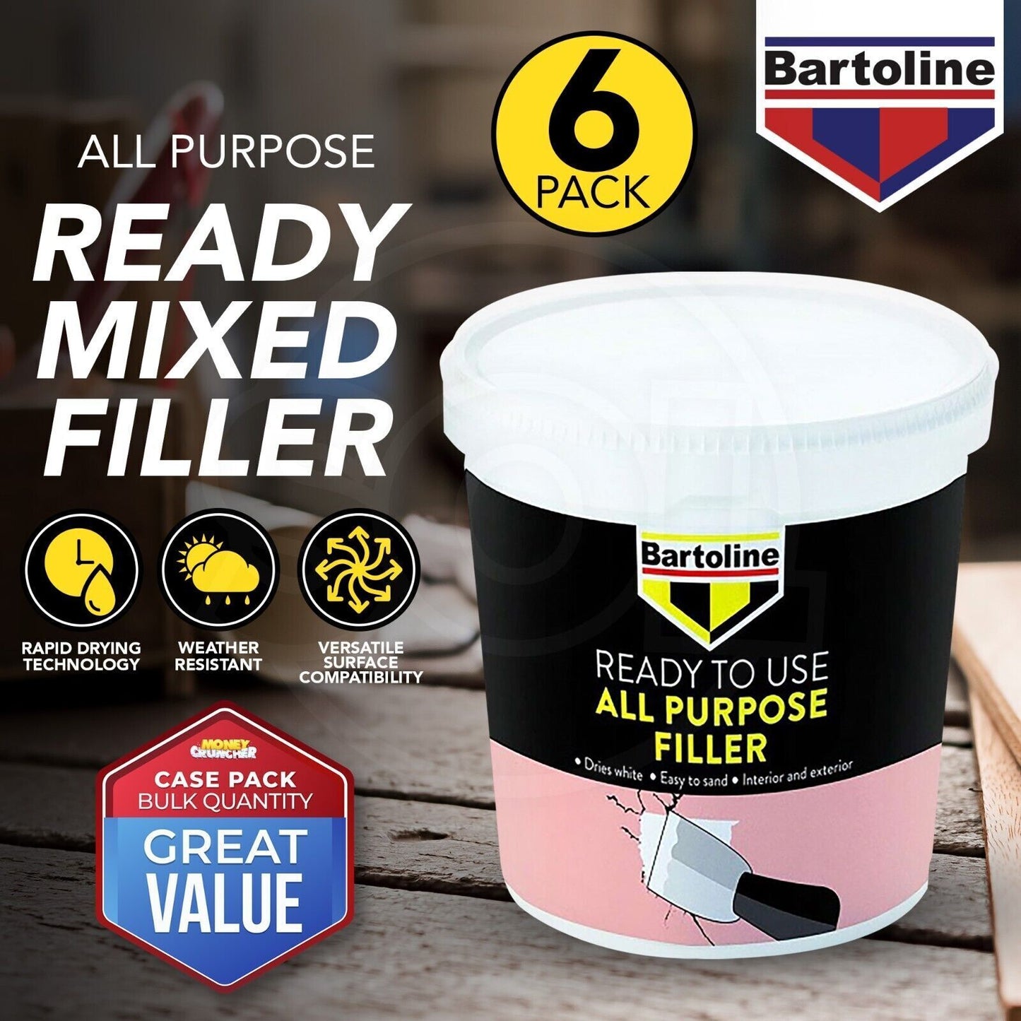 All Purpose Wall Filler Smooth | Interior & Exterior | 600g