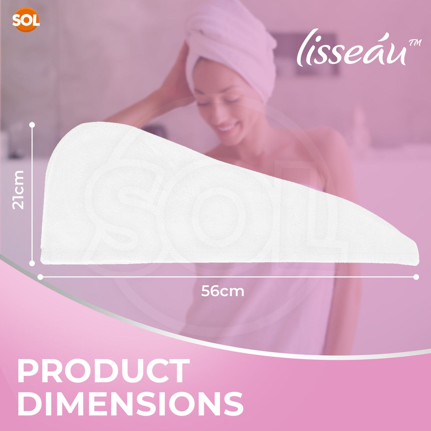 Hair Turban Towel | Microfibre Head Wrap | Quick Dry Drying Bath Shower Hat Cap