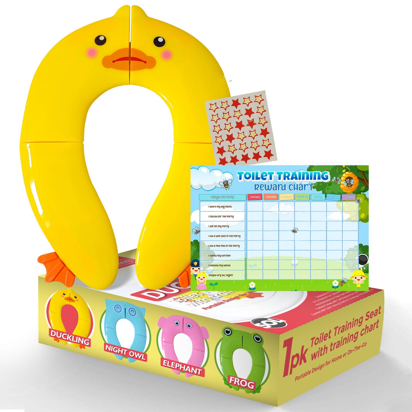 Baby Toilet Training Seat | Portable Folding Potty Cover