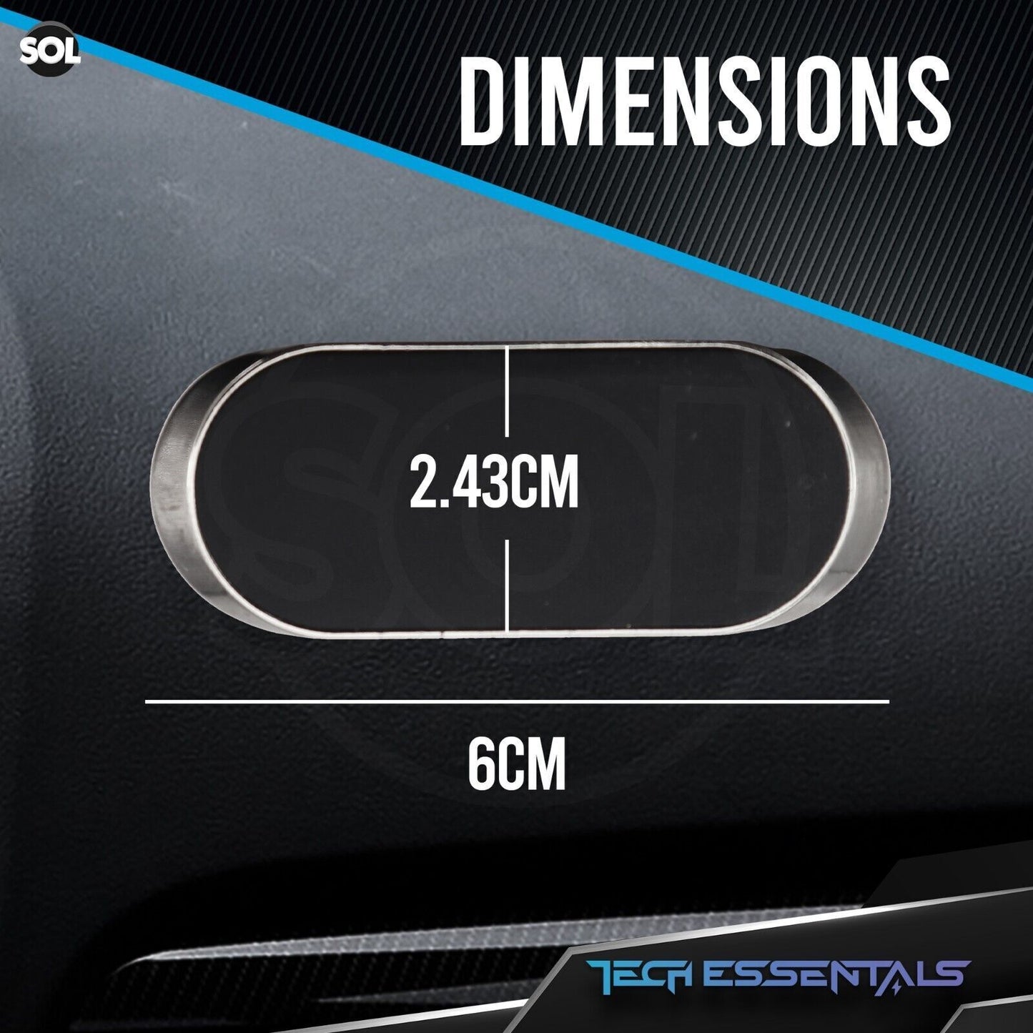 Universal Magnetic Car Phone Holder | Dashboard Mount 360° Rotating