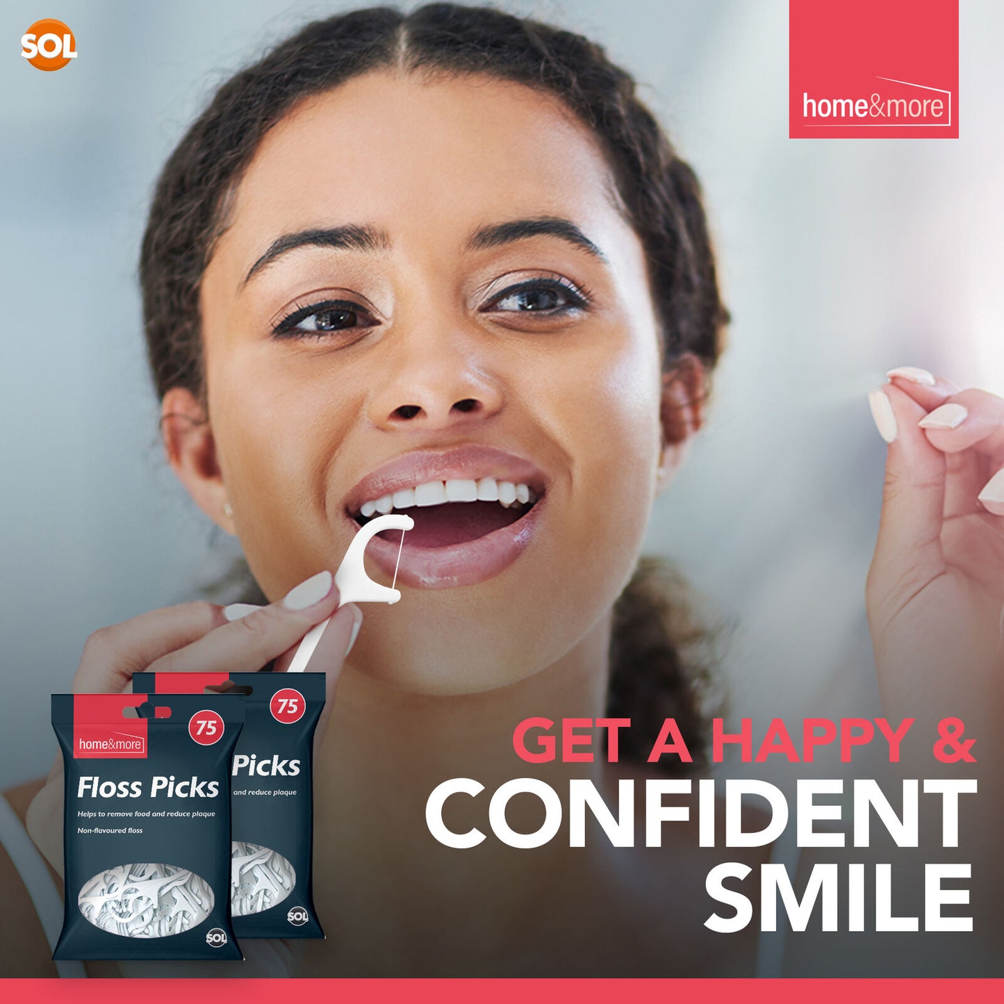 Dental Floss Sticks Interdental Tooth Harp Teeth Picks | 150 Pack