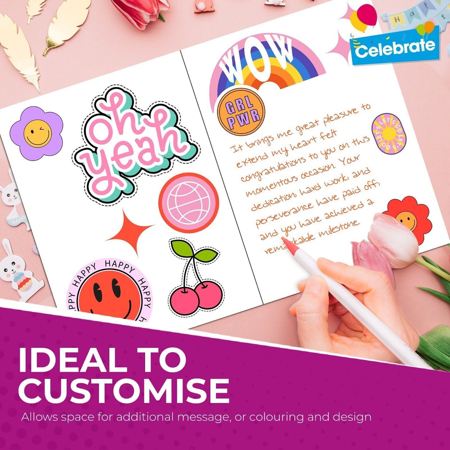 Thank You Cards with Envelopes | A6 Thankyou Notes for Birthday & Wedding | 18 Pack