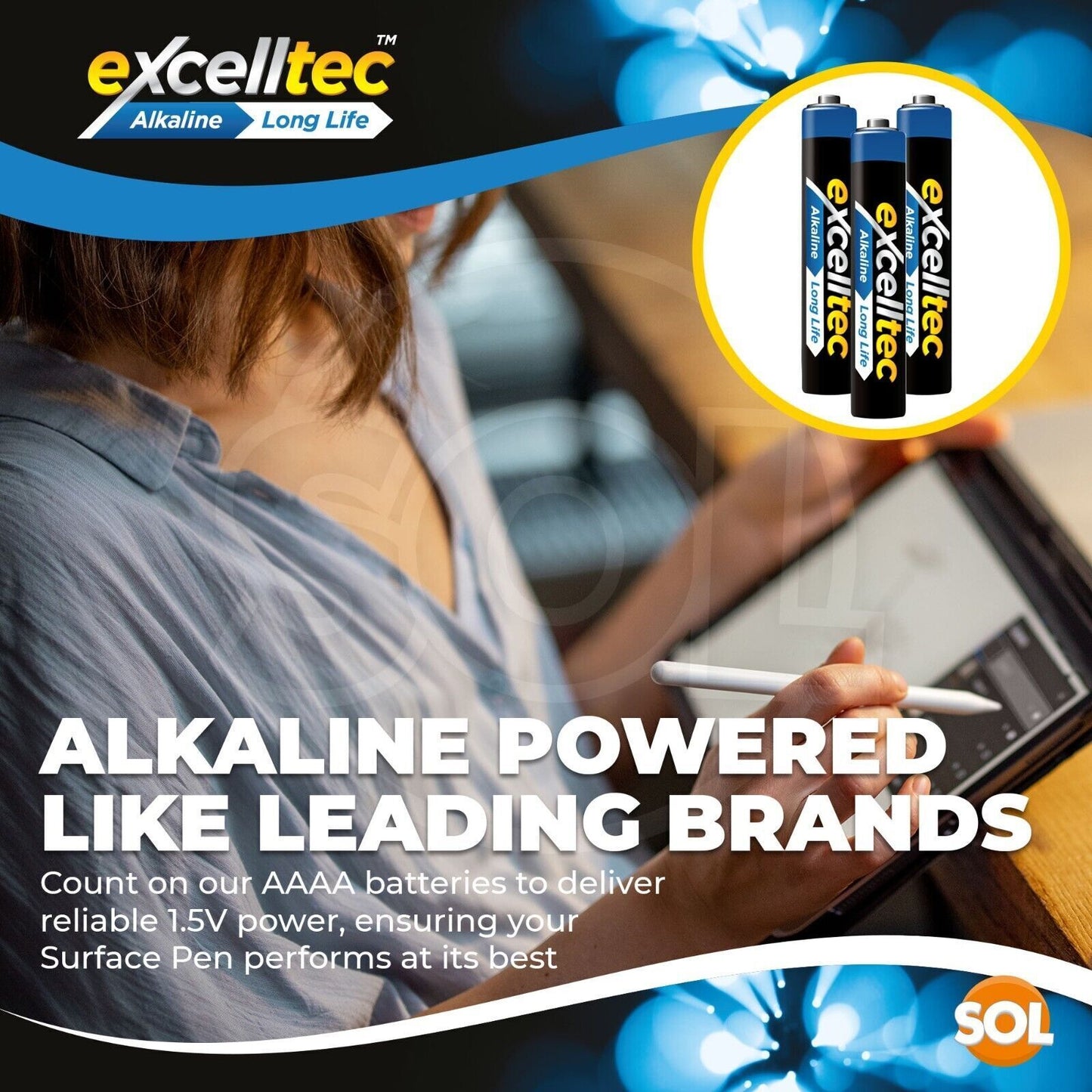 AAAA Batteries Alkaline 10 Pack 1.5V LR61 E96 MN2500