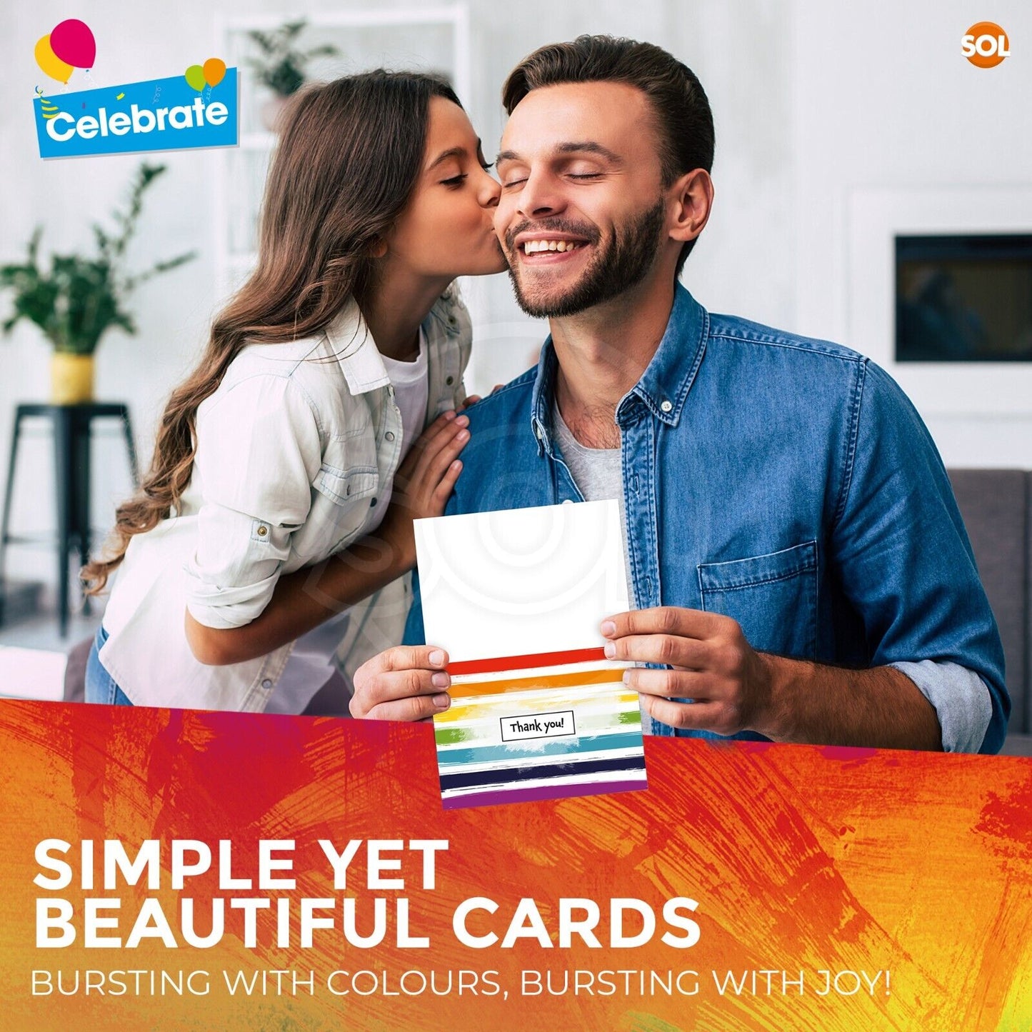 Thank You Cards Multi Pack A6 Notes with Envelopes | 18 Pack