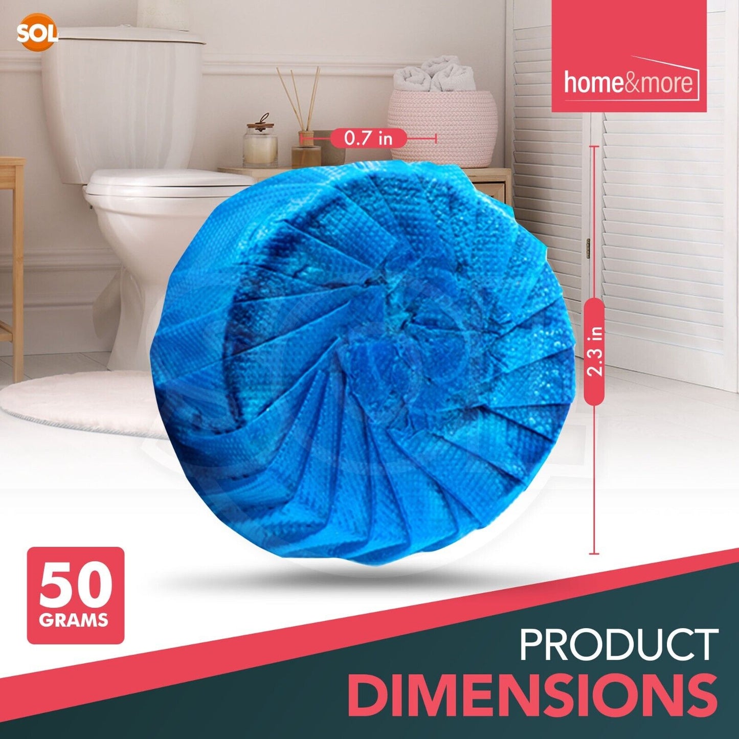 Cistern Blue Blocks Toilet Freshener Cleaner | 48 Pack