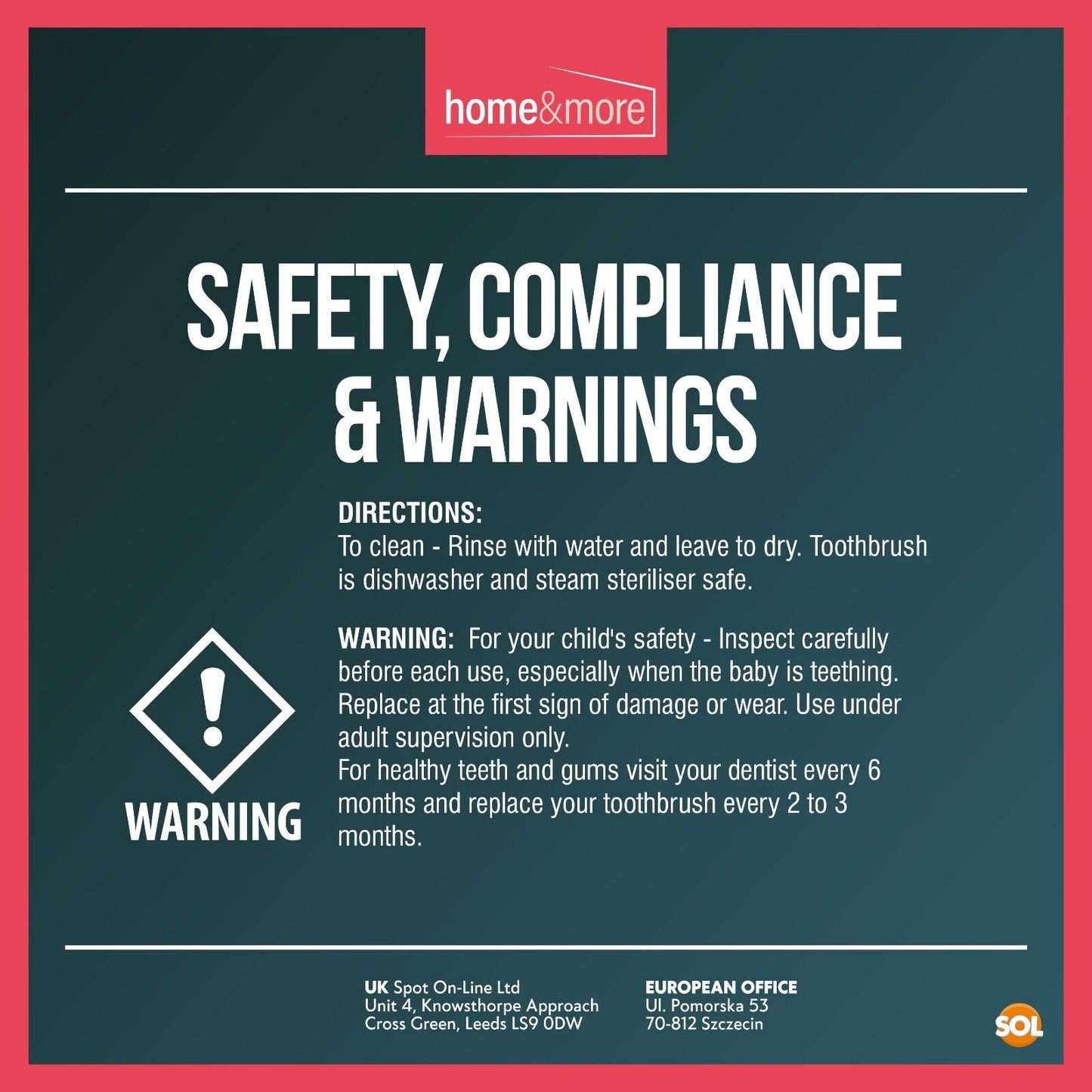 Silicone Baby Toothbrush & Teether Soft Chewable Brush | 2 Pack