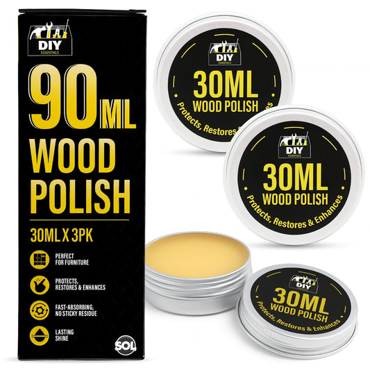 30ml wood polish with packaging on a white background