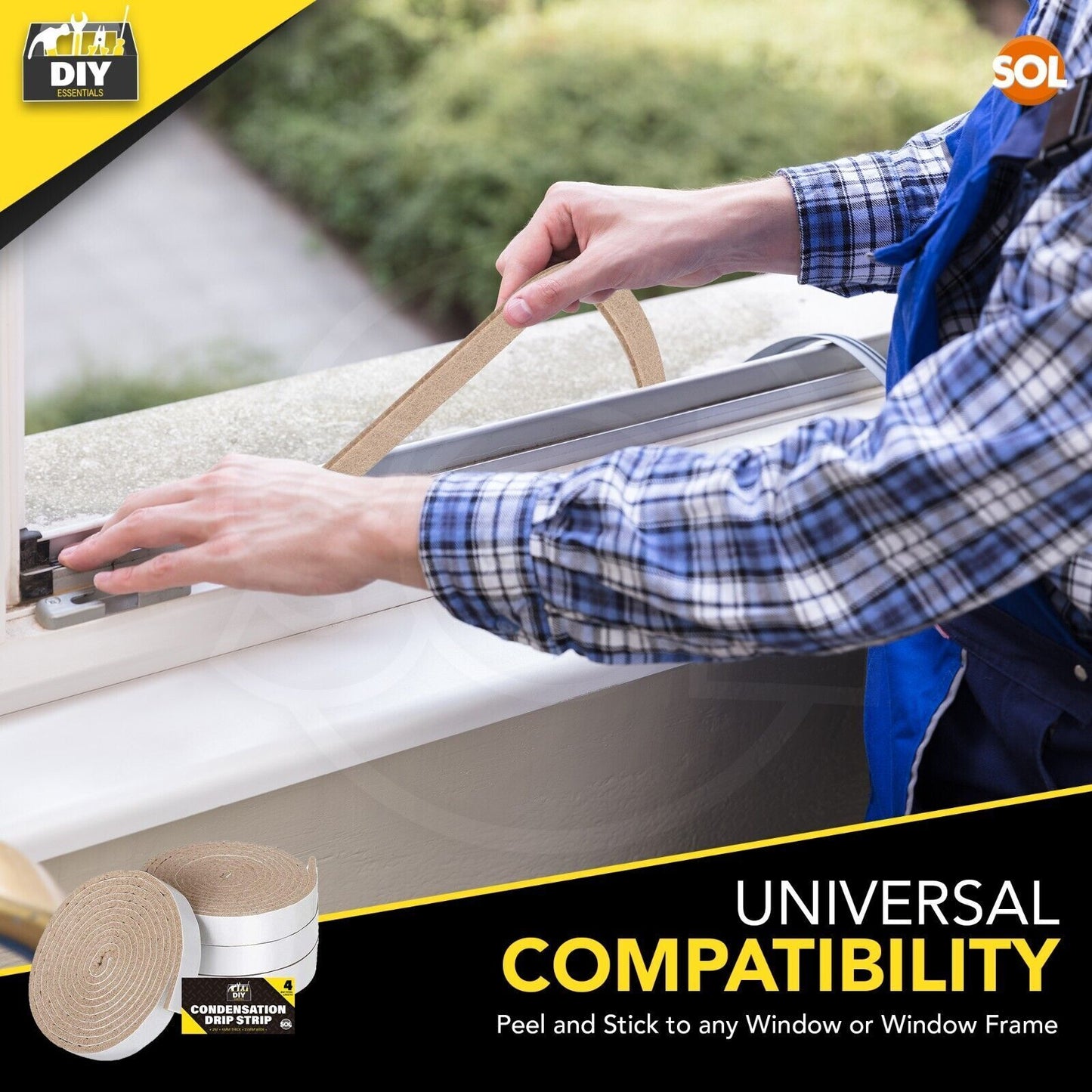 Condensation Drip Strip Window Seal 8M – Absorbs Moisture Fast