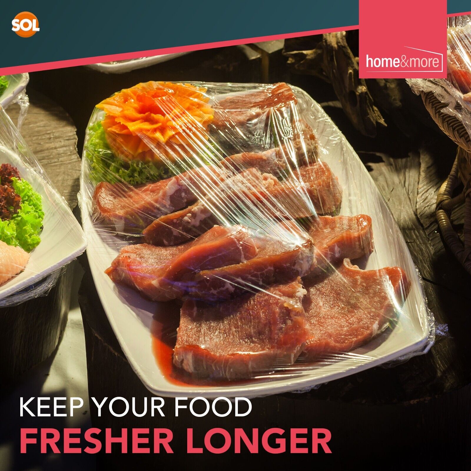 300-600M 30cm Cling Film Food Catering Easy Cut Large Refill Rolls Kitchen Wrap