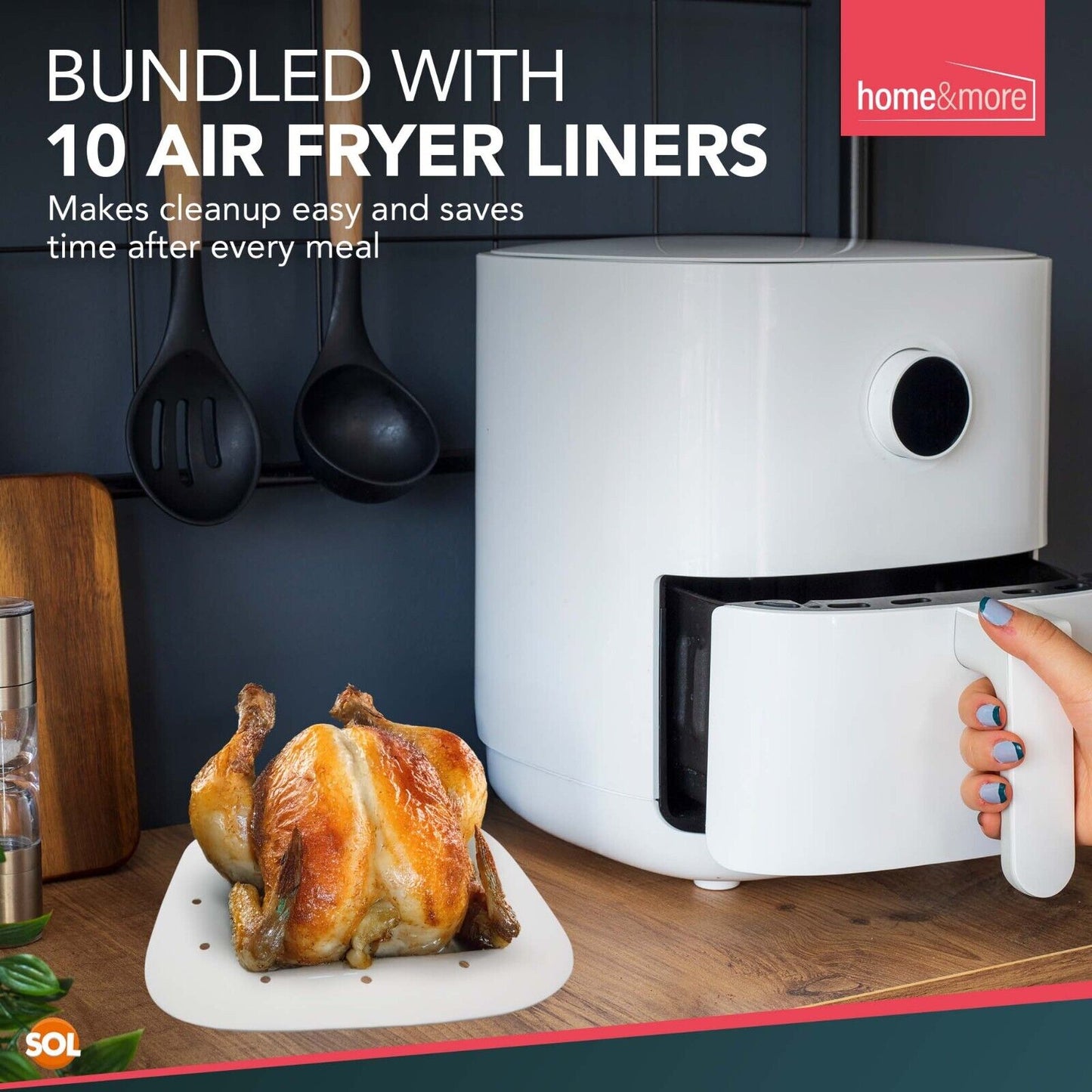 Air Fryer Essential Kit | Meat Thermometer, Liners & Bottle Opener